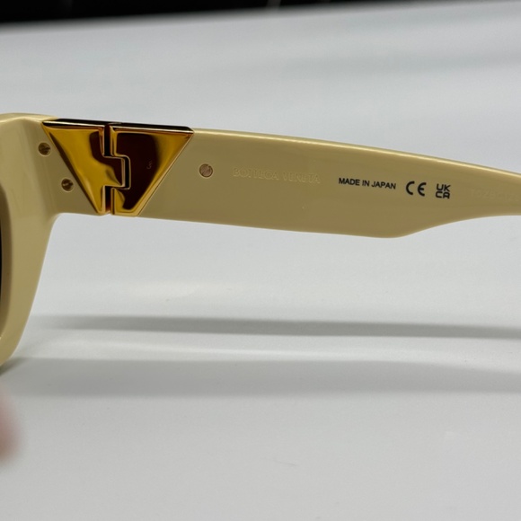NEW BV1177S 004 BOTTEGA VENETA YELLOW GREY CAT EYE WOMEN SUNGLASSES main image 2